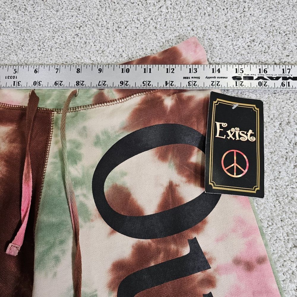 NEW Outer Banks Tie Dye Sweatpants Women Size M Brown Pink Green - Picture 4 of 9